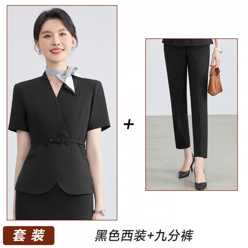 2623 Black Suit, 666 Cropped Pants