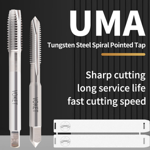 VOKET Alloy Carbide Tungsten Steel Spiral Pointed Tap M1 M2 M2.5 M3 M4 M5 M6 M7 M8 M9 M10 M12 M14 M16 <strong>Machine</strong> Screw <strong>Thread</strong> Taps