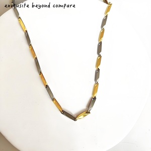 Fashion Stainless Steel De Acero Inoxidable Hiphop Waterproof <strong>Chain</strong> Necklace Geometric Rhombus Charm Pendant <strong>Chain</strong> for Women Men - Product Image 2