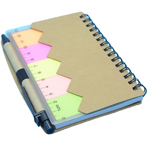 Customized Paper Cover School Pen and <strong>Notebook</strong> Spiral <strong>Notebook</strong> <strong>with</strong> Sticky <strong>Note</strong> - Product Image 2