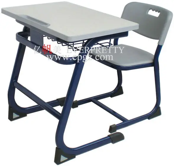 Schulklassen zimmer möbel Ergonomisch Komfortabel Schüler Single Metal Study Desk und Stuhl