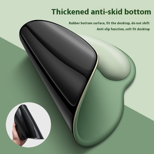 Tappetino per Mouse in Silicone gradiente stile semplice con poggiatesta da polso in stile cartone animato supporto da polso per uso da scrivania - Product Image 4