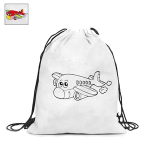 Wholesale Drawstring <strong>Bags</strong> for Kids Children Diy Coloring Painting Kids Drawstring Gift <strong>Bags</strong> Cotton <strong>Draw</strong> <strong>String</strong> Backpack - Product Image 6