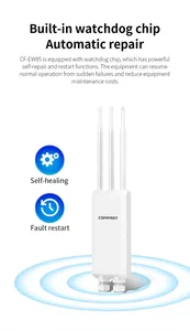 Comfast CF-EW85กลางแจ้งกิกะบิตแบนด์คู่แอคเซสพอยต์เราเตอร์ไฟร์วอลล์ pole/dc พลังงานสูงระยะไกลครอบคลุม WIFI 4G
