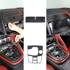 Cho 2013 - 2022 Jaguar F-TYPE mềm sợi carbon xe phụ kiện nội thất trang trí dán Bộ dụng cụ - Product Image 6
