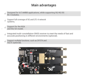 MR5U3 Dedicated 5G DTU für die Fern migration unterstützt Raspberry Pi Jetson RK3399 RM520N RM551E für Kommunikation und Netzwerk - Product Image 4