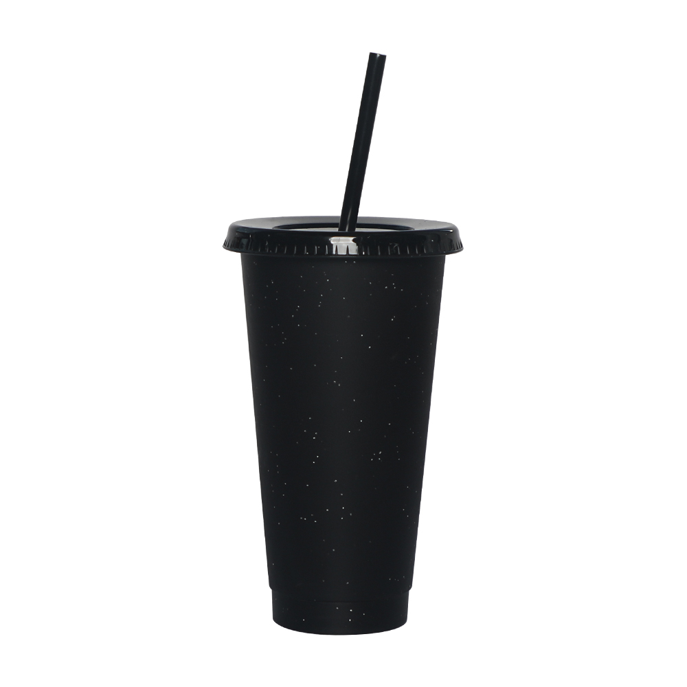 24oz Negro con Brillo