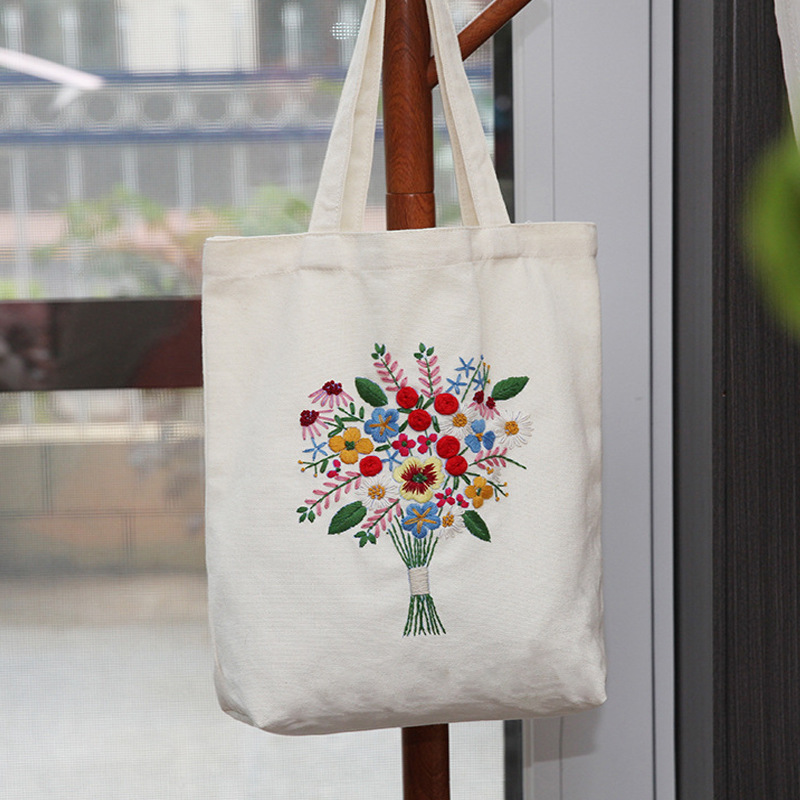 8 Kit de sac fourre-tout broderie
