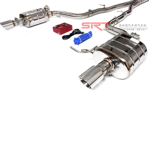 BMW6シリーズ用排気システムパイプF06F12 F13マフラーBMW640650キャットバック用バルブ制御とダウンパイプ付き - Product Image 5