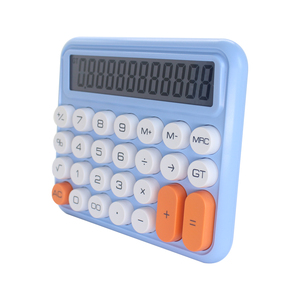 Mechanical Circular <strong>Computer</strong> Button Color Desktop 12 Digit <strong>Digital</strong> Electronic Calculator Office Supplies - Product Image 3
