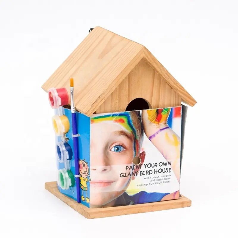 Kit de bricolaje personalizado de Casa de pájaros, herramientas de dibujo de madera, juguetes educativos, 2020 en EE. UU.