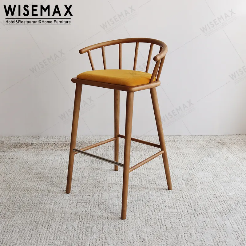 MUEBLES WISEMAX, venta al por mayor, muebles de restaurante, muebles de bar de madera maciza, reposabrazos, taburete, silla para el hogar, bar, cocina