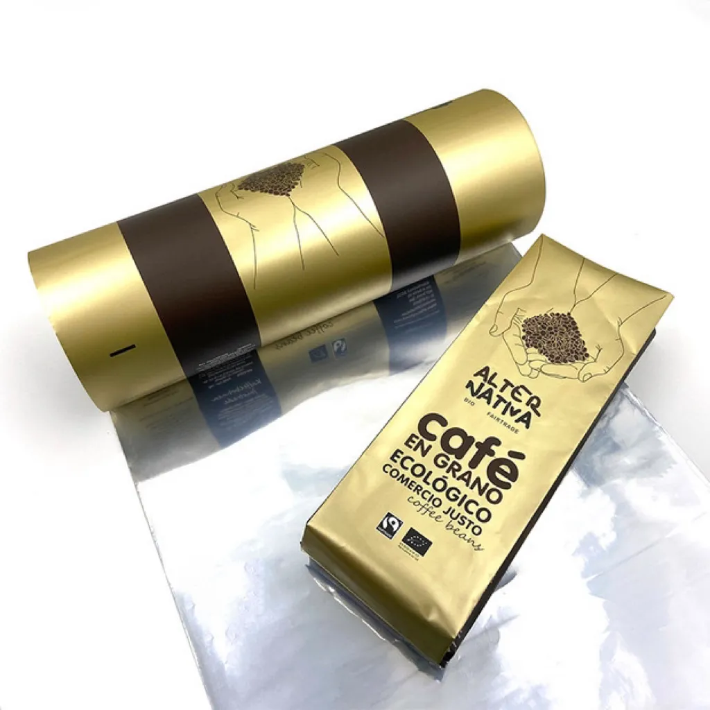 Reflektierende gold beschichtete metalli sierte Mylar-Haustier verpackungs folie