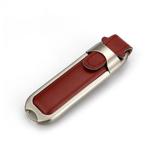 时尚设计皮革u盘便携式笔式驱动器内存存储 - Product Image 1