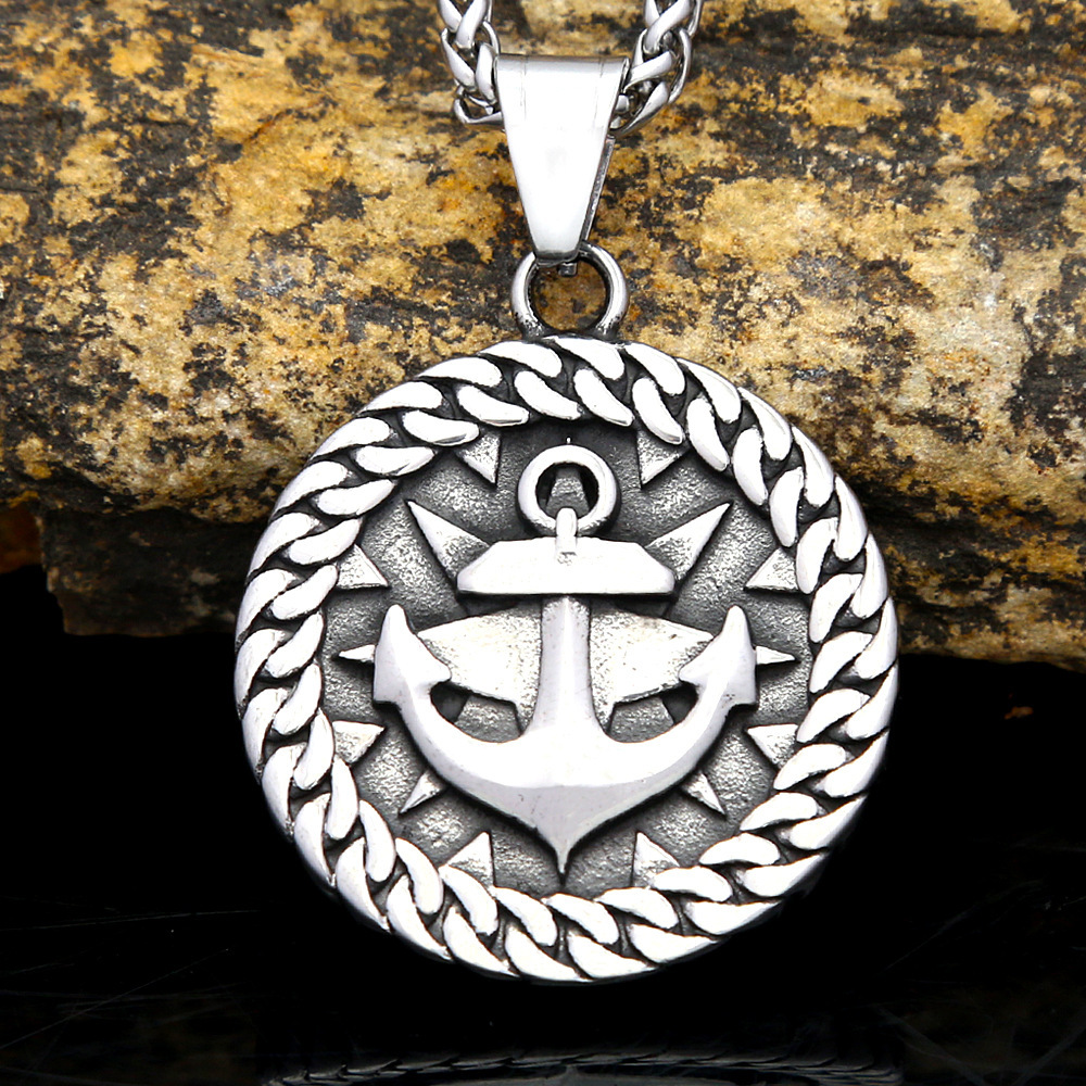 Steel-colored pendant