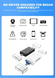 6-in-1 ad alta velocità OTG tipo C lettore di schede SD USB2.0 TFCF adattatore Smart chiavetta Flash con interfaccia USB - Product Image 5