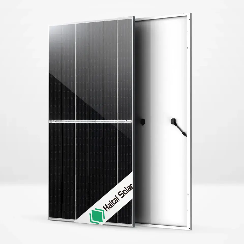 Haitai panel năng lượng mặt trời 660W 670W 700W PV mô-đun Monocrystalline PV panel năng lượng mặt trời cho thương mại nhà máy điện