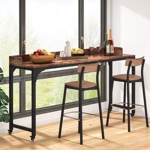 Dormitorio Moderno marco de Metal Simple mesa de ordenador de escritorio de madera mesa de cama para el hogar - Product Image 2