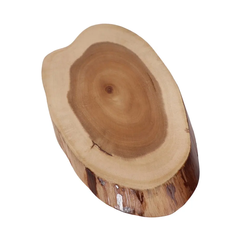 Bloco cortador de madeira acácia natural, sem latidos de árvore 16x6 polegadas