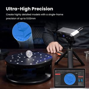 Revopoint Mini 2 Escáner de modelo 3D portátil Impresión 3D Mano Industrial Luz azul Estándar 0,02mm Precisión Escaneo rápido 16