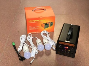 便携式室内迷你太阳能照明系统，用于家庭照明和电话充电 - Product Image 4