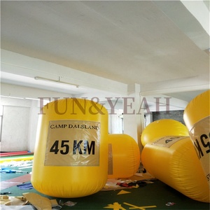 Boyas de agua inflables Tubo inflable Tubería flotante Boya de agua Carrera de triatlón Marcador inflable de forma cuadrada Boya flotante - Product Image 4