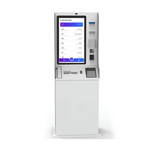 Schlanker 18-Zoll-Touch-Kiosk mit explosions geschütztem Glas-Dual-OS für Banken und öffentliche Bereiche mit hohem Verkehrs aufkommen