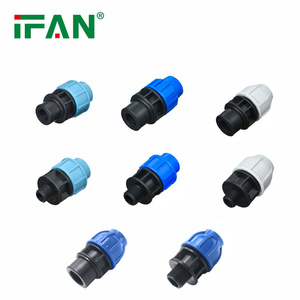 IFAN製造ポリHDPEPP圧縮継手アダプターネジ付きカップリングコネクターPEチューブHDPEパイプ継手 - Product Image 6