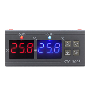 STC-3008デュアルディスプレイデュアル温度コントローラーインテリジェント温度コントローラー調整可能スイッチ - Product Image 3