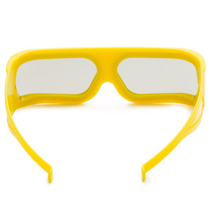 Las gafas tridimensionales de vidrio polarizado pasivo 3D /4D/5D amarillas de Marco grande más populares para cine - Product Image 2