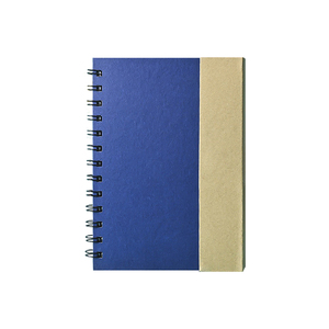 Cuaderno espiral de tapa dura personalizado cubierta de papel Kraft Bloc de notas marcador de página índice de colores cuaderno con notas adhesivas