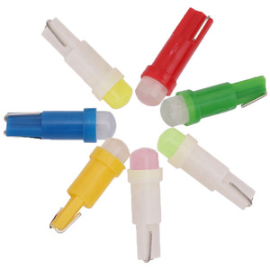 בסיס טריז <span class=keywords><strong>T5</strong></span> COB <span class=keywords><strong>Led</strong></span> לוח מחוונים כלי רכב אוטומטי צד טרז אור מנורת הנורה 12 V לבן כחול אדום