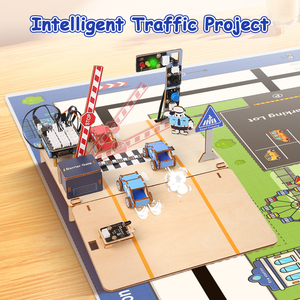 Acearduino ESP32 IoT akıllı trafik giriş kiti Arduino programlama için DIY elektronik Robot okul eğitim eğitim kitleri için