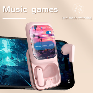 True Wireless Stereo Headphones In-Ear TWS Wisdom <strong>LCD</strong> Touchscreen Earbuds <strong>with</strong> Noise Cancelling <strong>Function</strong> Slider Design - Product Image 6