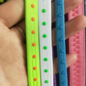 Fabricantes de Bandas Elásticas de nailon con logotipo personalizado al por mayor cinturón elástico en relieve negro correas elásticas de poliéster para sombreros de peluca - Product Image 1