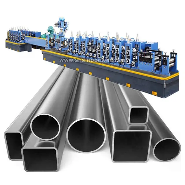Macchina per la formatura di rulli per tubi quadrati macchina automatica per tubi ERW in acciaio per realizzare tubi quadrati