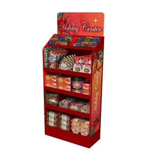 Freistehende Retail Snacks Pop Up Wellpappe Boden Display Stand Custom Retail Store Karton Regal - Product Image 6