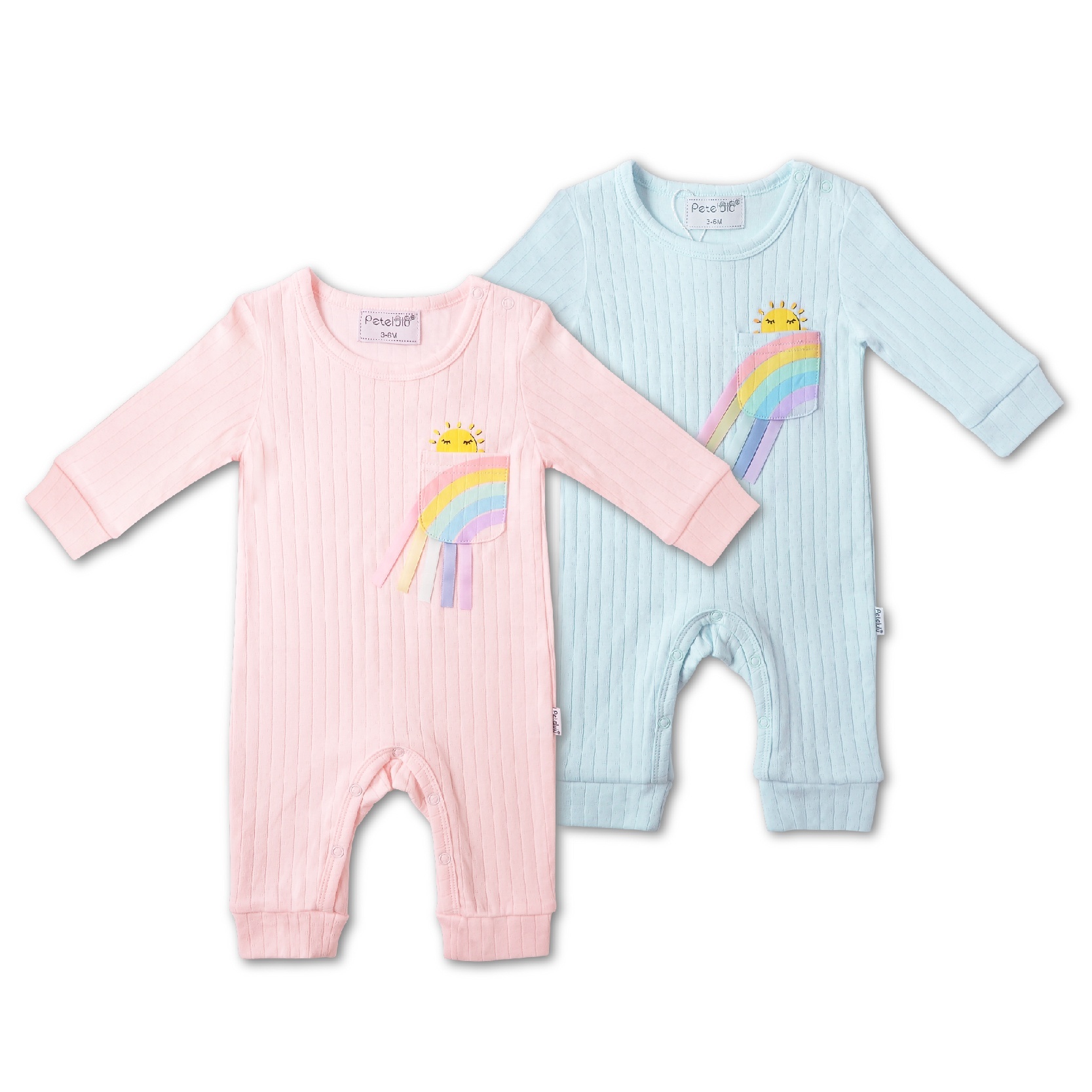 rainbow 100% cotton romper