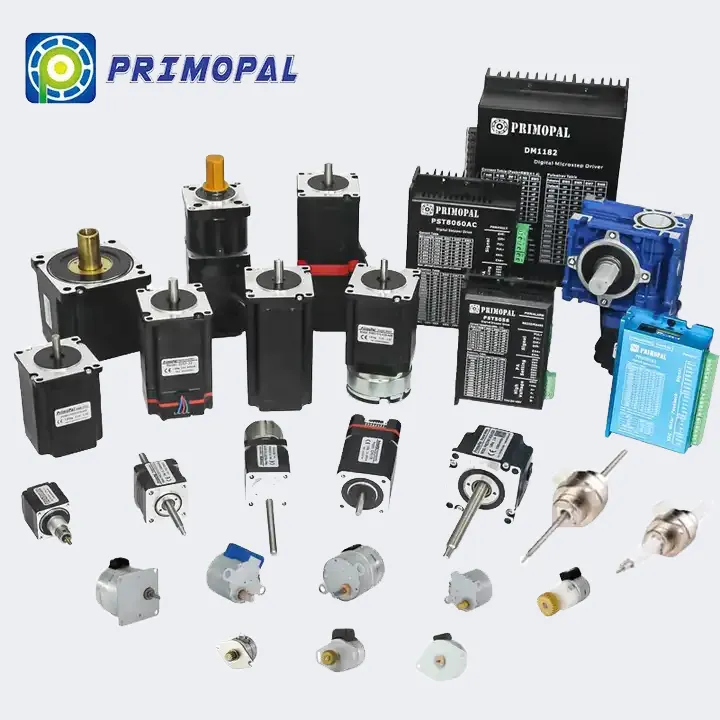 Primopal alta calidad 1,8 grados NEMA 8 10 11 14 16 17 23 24 34 42 CNC motor paso a paso híbrido