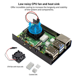 Raspberry Pi 4 Starter Kit (4G RAM) mit Gehäuse aus Aluminium legierung und SD-Karte Himbeer Pi 4 2GB/4GB