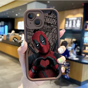 Marvel Deadpool telefon IPhone için kılıf 16 15 14 13 12 11 Pro Max 16 15 14 8 7 artı X XS Max 8 7 Funda darbeye koruyucu kapak - Product Image 3