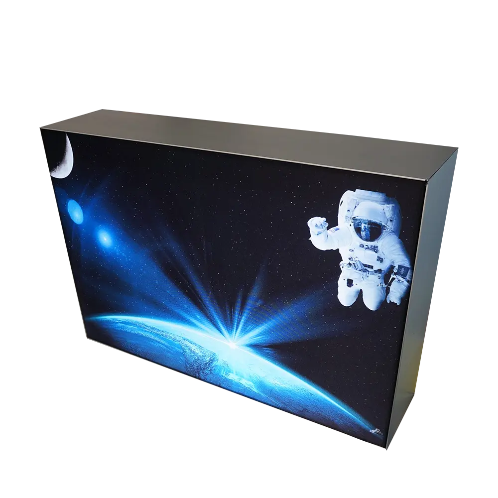 Guter Preis Light box Indoor Light Wall Die LED Guangdong Modular Aluminium rahmen Weltraum Raumschiff LED Light box