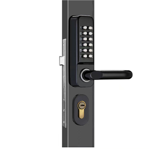 Anahtar ve şifre kombinasyonu mekanik push button kod dijital kapı kilidi - Product Image 5