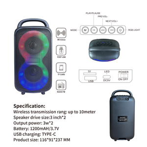 Altavoz estéreo para ordenador portátil Altavoz portátil inteligente portátil de calidad de música fuerte Altavoz alimentado por USB - Product Image 3
