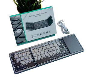 Foldable <strong>Keyboard</strong> with Touchpad for Windows <strong>Android</strong> Tablet Mini Bt Wireless <strong>Keyboard</strong> - Product Image 1