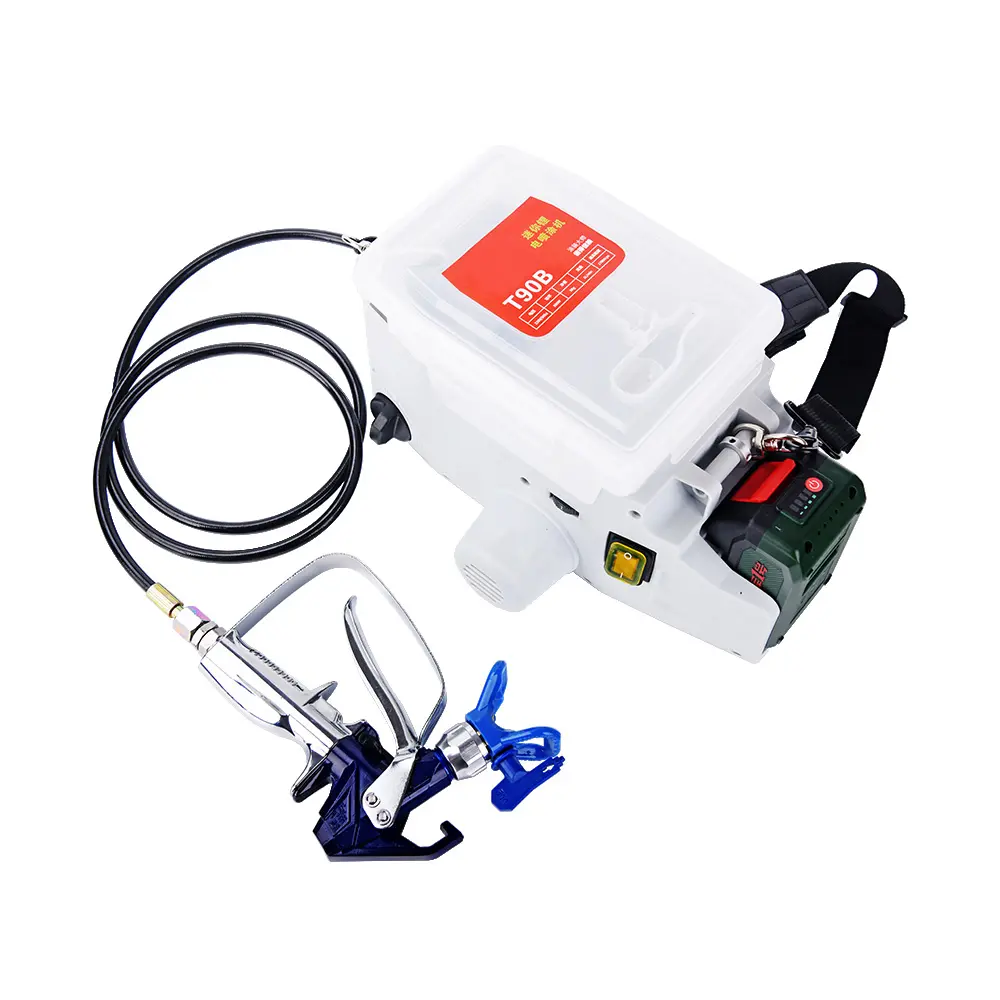 China Portable Electric Battery Operated Spray Painting Machine Airless Paint Sprayer