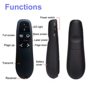 Presentazione PPT 2.4Ghz RF USB Wireless rosso Laser pagina di tornitura Powerpoint presentatore 2.4G penna puntatore Mouse telecomando - Product Image 2