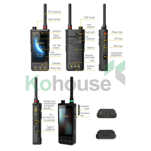 E72 iki yönlü telsiz Walkie Talkie taşınabilir el şifreleme fonksiyonu uzun menzilli walkie Talkie 4G LTE POC smartphone sim kart - Product Image 5