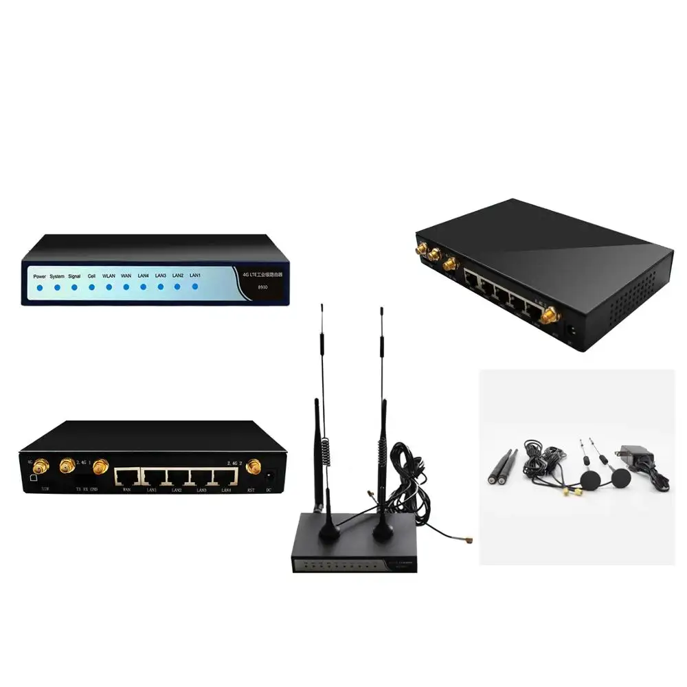 Router nirkabel Hotspot mobil/bus Wifi Area pedesaan 4G Slot kartu SIM rumah logam Noni buah Wi-fi 1 Port Wan, 4 Lan Port Nano Itip