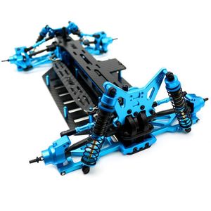 RC araba yükseltme 1/10 TT02B kiti çerçeve karbon şasi alüminyum alaşım çerçeve için 1/10 ralli araba - Product Image 4